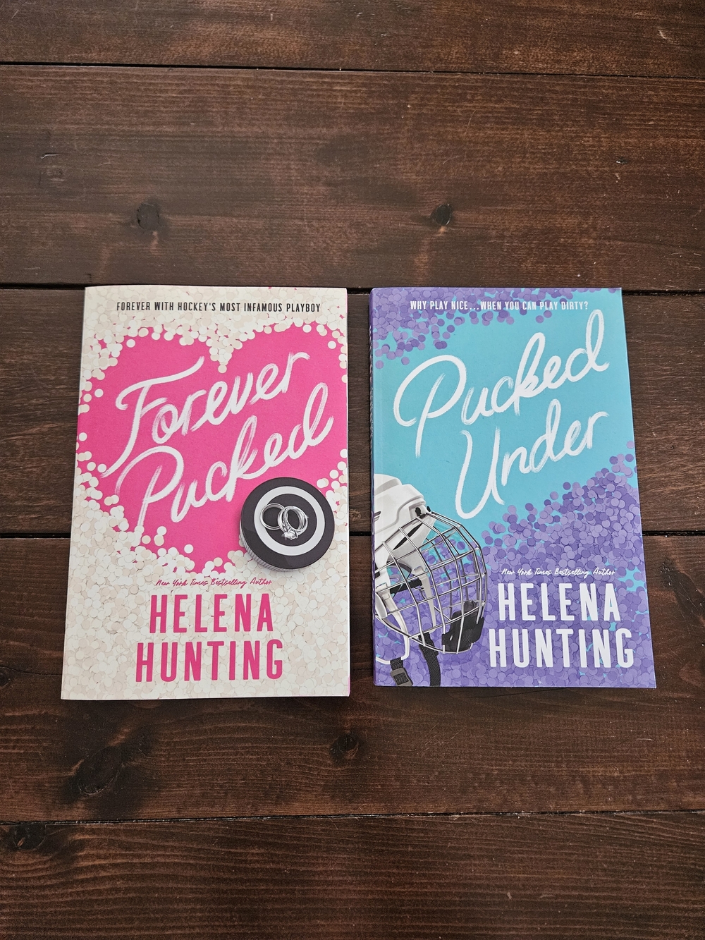 Forever Pucked & Pucked Under‎ by Helena Hunting Hockey Romance Paperback Bundle